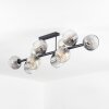 Ripoll Plafondlamp, Kogellampje Amber, Duidelijk, Rookkleurig, 10-lichts
