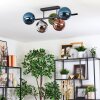 Gastor Plafondlamp, Kogellampje Blauw, Chroom, Groen, Koperkleurig, Rookkleurig, 5-lichts