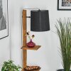 Venor Staande lamp Donkerbruin, Natuurlijke kleuren, Zwart, 1-licht
