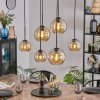 Koyoto Hanglamp, Kogellampje, Hanglamp Amber, 6-lichts