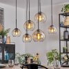 Koyoto Hanglamp, Kogellampje, Hanglamp Amber, Duidelijk, 6-lichts