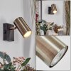 Javel Wandlamp, Muurspot Oud messing, Zwart, 1-licht