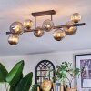 Chehalis Plafondlamp, Kogellampje Rookkleurig, 8-lichts