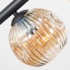 Ripoll Plafondlamp, Kogellampje Amber, Rookkleurig, 10-lichts