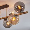 Gastor Plafondlamp, Kogellampje Goud, Zwart, 8-lichts
