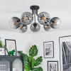 Koyoto Plafondlamp, Kogellampje 82 cm Duidelijk, Rookkleurig, 7-lichts