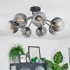 Koyoto Plafondlamp, Kogellampje 82 cm Duidelijk, Rookkleurig, 7-lichts