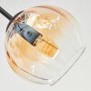 Koyoto Plafondlamp, Kogellampje 82 cm Amber, Duidelijk, 7-lichts