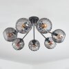 Koyoto Plafondlamp, Kogellampje 82 cm Rookkleurig, 7-lichts