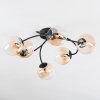 Chehalis Plafondlamp, Kogellampje 58 cm Amber, Duidelijk, 6-lichts