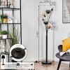 Koyoto Staande lamp 40 cm Amber, Duidelijk, Rookkleurig, 6-lichts