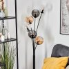 Koyoto Staande lamp 40 cm Amber, Duidelijk, Rookkleurig, 6-lichts