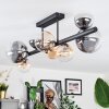 Chehalis Plafondlamp, Kogellampje Amber, Duidelijk, Rookkleurig, 8-lichts