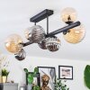 Chehalis Plafondlamp, Kogellampje Amber, Rookkleurig, 8-lichts