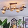 Chehalis Plafondlamp, Kogellampje Amber, Rookkleurig, 8-lichts