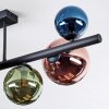 Chehalis Plafondlamp, Kogellampje Blauw, Groen, Koperkleurig, 8-lichts