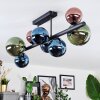 Chehalis Plafondlamp, Kogellampje Blauw, Groen, Koperkleurig, 8-lichts