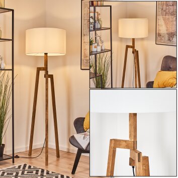 Flemming Staande lamp Natuurlijke kleuren, Zwart, 1-licht
