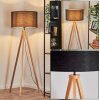 Flemming Staande lamp Natuurlijke kleuren, Zwart, 1-licht