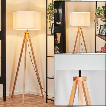Flemming Staande lamp Natuurlijke kleuren, Zwart, 1-licht