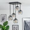 Ripoll Plafondlamp, Kogellampje Duidelijk, Rookkleurig, 5-lichts