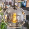 Koyoto Hanglamp, Kogellampje, Hanglamp Amber, Duidelijk, Rookkleurig, 6-lichts