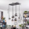 Koyoto Hanglamp, Kogellampje, Hanglamp Duidelijk, Rookkleurig, 6-lichts