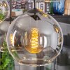 Koyoto Hanglamp, Kogellampje, Hanglamp Duidelijk, Rookkleurig, 6-lichts