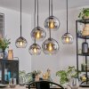 Koyoto Hanglamp, Kogellampje, Hanglamp Duidelijk, Rookkleurig, 6-lichts