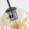 Koyoto Hanglamp, Kogellampje, Hanglamp Amber, Duidelijk, Rookkleurig, 6-lichts