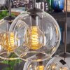 Koyoto Hanglamp, Kogellampje, Hanglamp Amber, Duidelijk, Rookkleurig, 6-lichts