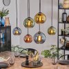 Koyoto Hanglamp, Kogellampje, Hanglamp Blauw, Goud, Groen, Koperkleurig, 6-lichts