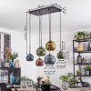 Koyoto Hanglamp, Kogellampje, Hanglamp Blauw, Goud, Groen, Koperkleurig, 6-lichts