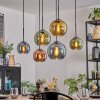 Koyoto Hanglamp, Kogellampje, Hanglamp Blauw, Goud, Groen, Koperkleurig, 6-lichts