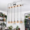 Koyoto Hanglamp, Kogellampje, Hanglamp Natuurlijke kleuren, Zwart, 5-lichts