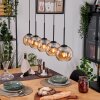 Koyoto Hanglamp, Kogellampje, Hanglamp Natuurlijke kleuren, Zwart, 5-lichts