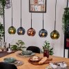 Koyoto Hanglamp, Kogellampje, Hanglamp Natuurlijke kleuren, Zwart, 5-lichts
