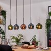 Koyoto Hanglamp, Kogellampje, Hanglamp Natuurlijke kleuren, Zwart, 5-lichts