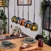 Koyoto Hanglamp, Kogellampje, Hanglamp Natuurlijke kleuren, Zwart, 5-lichts