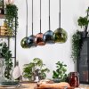 Koyoto Hanglamp, Kogellampje, Hanglamp Natuurlijke kleuren, Zwart, 5-lichts