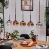 Koyoto Hanglamp, Kogellampje, Hanglamp Natuurlijke kleuren, Zwart, 5-lichts