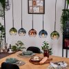 Koyoto Hanglamp, Kogellampje, Hanglamp Natuurlijke kleuren, Zwart, 5-lichts