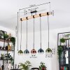 Koyoto Hanglamp, Kogellampje, Hanglamp Natuurlijke kleuren, Zwart, 5-lichts