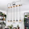 Koyoto Hanglamp, Kogellampje, Hanglamp Natuurlijke kleuren, Zwart, 5-lichts