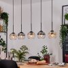 Koyoto Hanglamp, Kogellampje, Hanglamp Natuurlijke kleuren, Zwart, 5-lichts