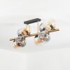 Gastor Plafondlamp, Kogellampje Goud, Zwart, 8-lichts