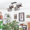 Koyoto Plafondlamp, Kogellampje Goud, Zwart, 8-lichts