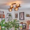 Koyoto Plafondlamp, Kogellampje Goud, Zwart, 8-lichts