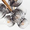 Koyoto Plafondlamp, Kogellampje Goud, Zwart, 8-lichts