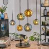 Ripoll Hanglamp, Kogellampje, Hanglamp Blauw, Goud, Groen, 6-lichts